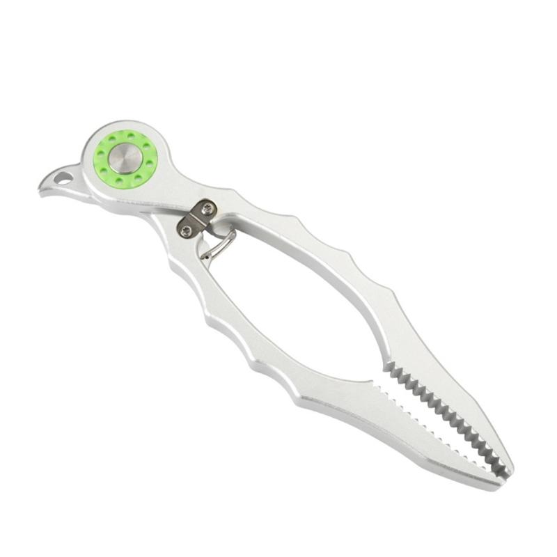 

Fish Plier Multifunction Fish Gripper Aluminum Fishing Line Cutter with Safety Lock for Anglers Fishing Tackle 1