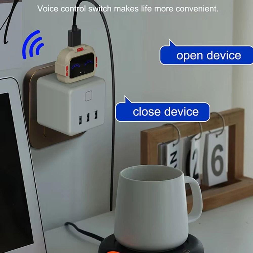 Protection Lights Switch Smart USB Socket Voice Extender USB Converter Socket Home Use
