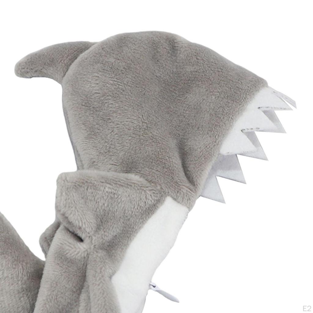 Doll Clothes Shark Bodysuit with Zipper :12