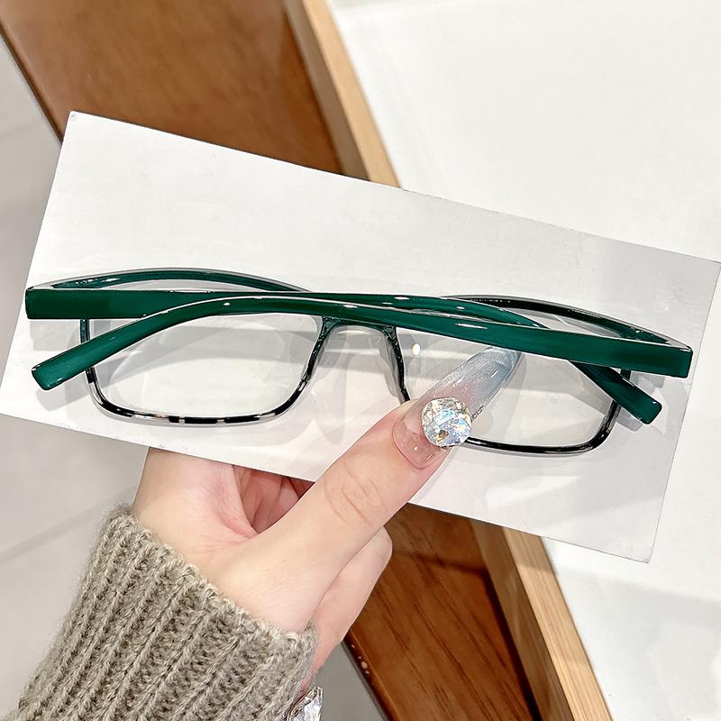 Retro classic small square frame reading glasses ultra light comfortable high definition for men and women