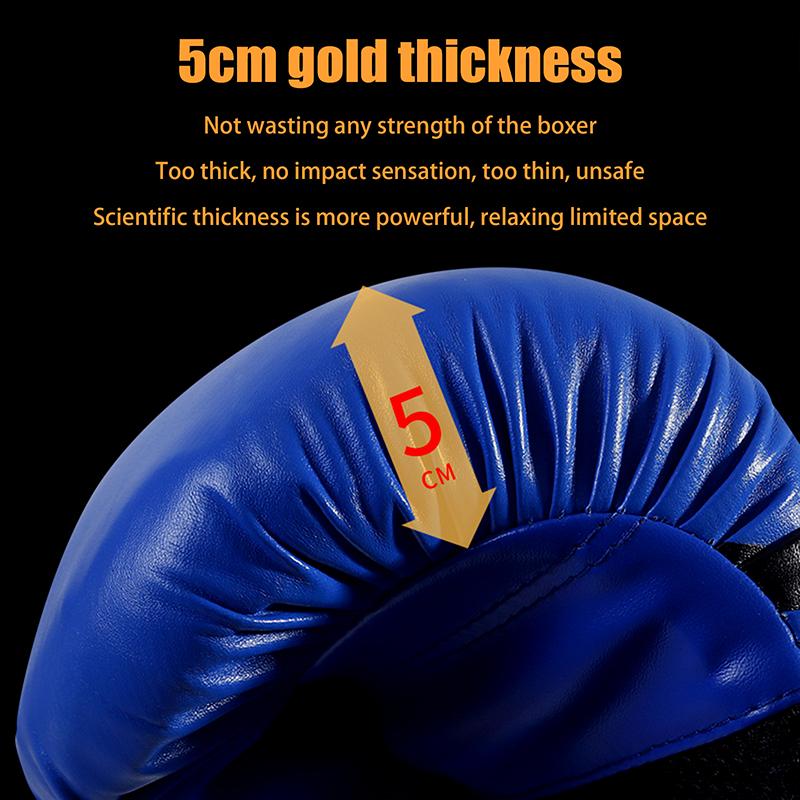 6/10 Oz Pu Breathable Children'S Adult Professional Sanda, Muay Thai, Taekwondo Neutral Breathable Boxing Gloves