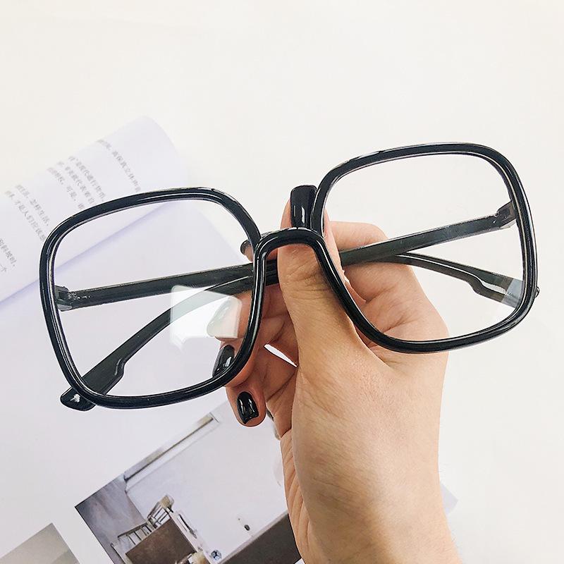 Trendy Large Frame Anti-Blue Light Korean Street Style Glasses for Students