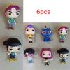 6pcs Kpop Demon Hunters Figure Pvc Model Anime Figurine Collection Statue Desk Decoration Dolls Children Toys Halloween Gifts
