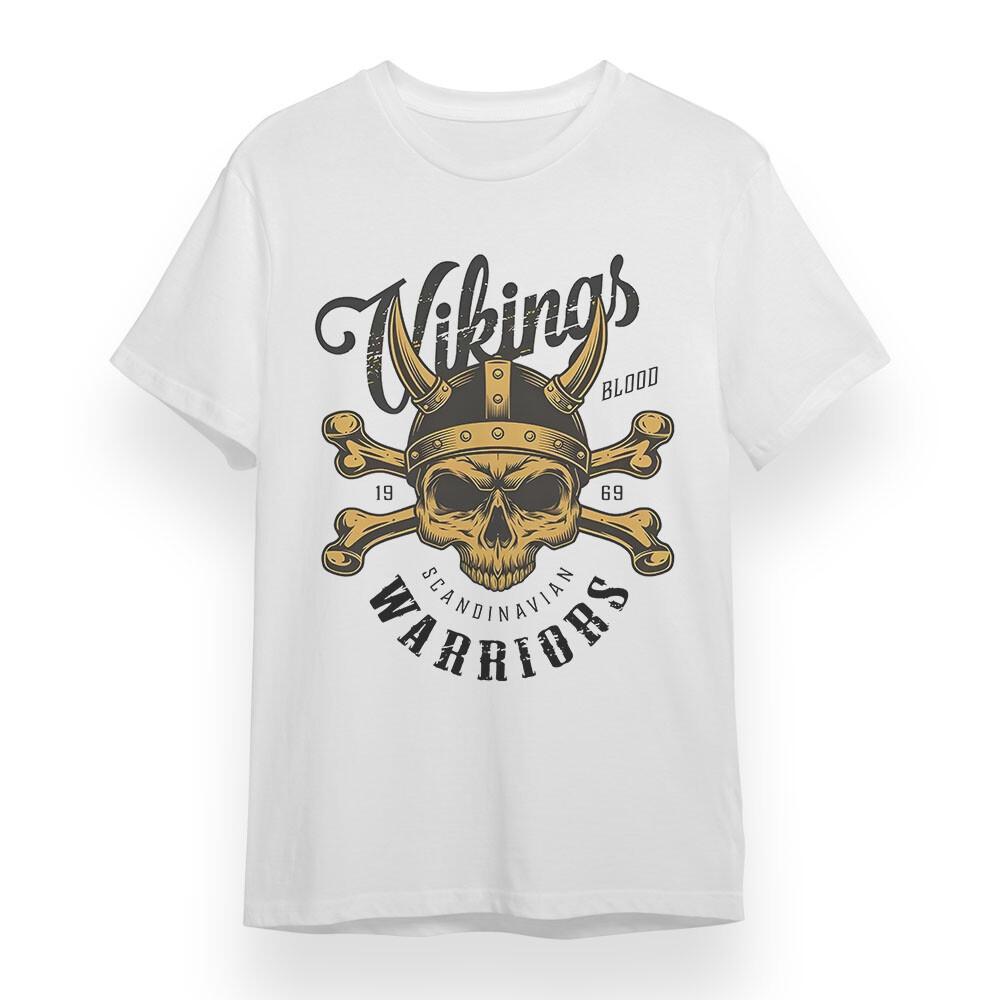 

Мужская футболка с графикой «Легенда викингов» Унисекс Белая 100% Хлопок Оверсайз 2XL