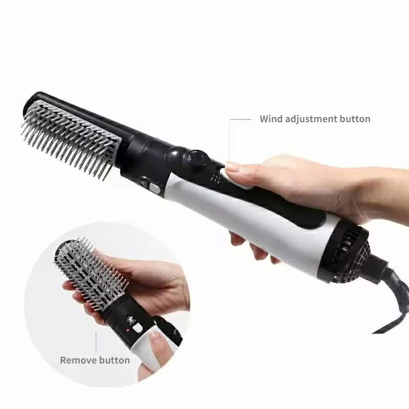 Hair Dryer and Hot Air Brush Professional Negative Ionic Ceramic Volumizer Styler Lightweight One Step Blow Brush Styling Tool