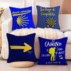 Movie CCamino Santiago Cushion Cover Soft Plush Fabric DoubleSided Printed Sofa Cushion Cover for All Seasons Home Decor Gift