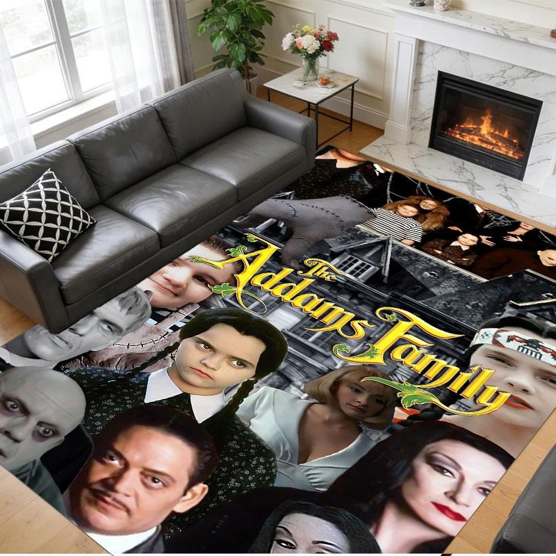 Crystal Velvet Rug Soft Non Slip Indoor Floor Mat Home DecorThe Addams Family