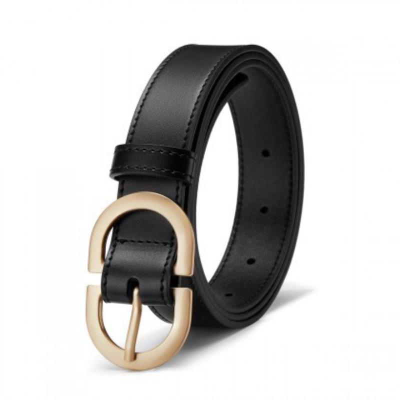 

Ремень из натуральной кожи Модный универсальный ремень Пряжка-булавка с буквой Джинсы Ремень высокого класса Женский 105cm