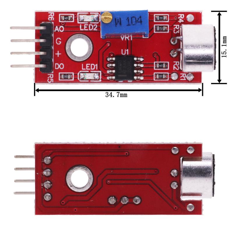 5/10PCS Microphone Voice Sound Sensor Detection Module For Arduino AVR PIC Analog Digital Output Sensors KY-038 KY-037