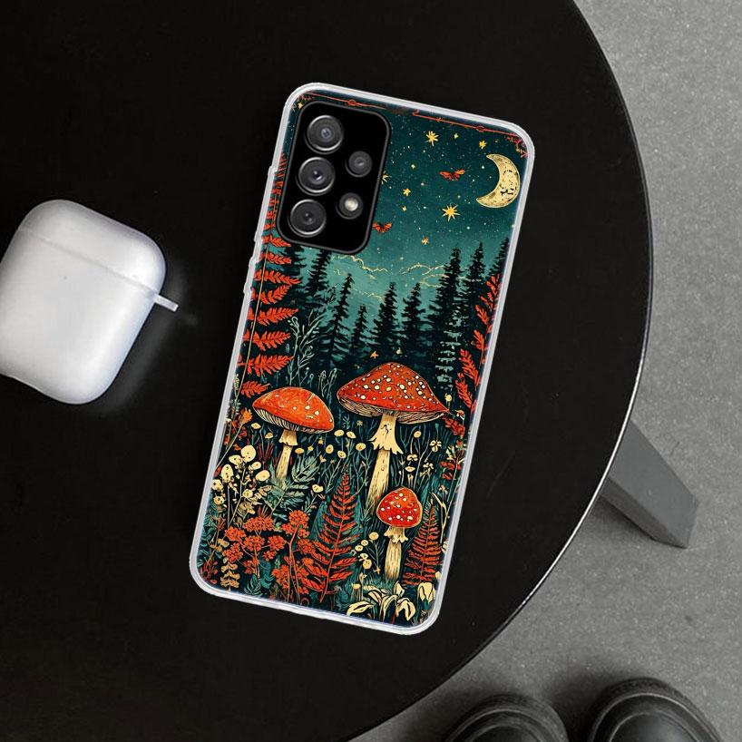

Красочный чехол-накладка с грибами для Samsung Galaxy A12 A22 A32 A52 A72 A02S A51 A50S A31 A20S A10S Note 20 Ultra 10 Plus Gala Samsung A30S