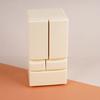 Miniature Refrigerator with Opening Door Realistic Plastic Kitchen Appliance for Toy Room Micro Scene Decor 1/12 Scale Pretend Play Accessory for Kids