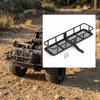 Rear Mounting Rack with Basket Black Spare Tire Storage Cargo