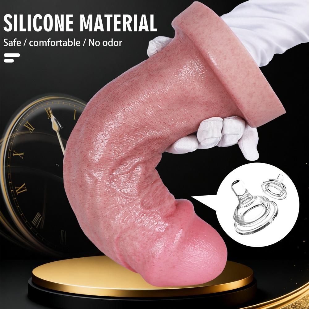 Oversized Extra Thick Silicone Realistic Dildo - Female Adult Pleasure Toy