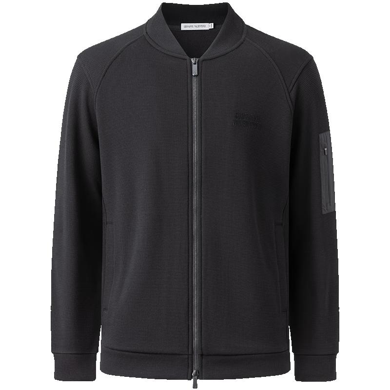 

GIOVANNI VALENTINO Men s Baseball Collar Knit Jacket S