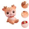 Deer Miniature Figurine Desktop Ornament for Entrance Fireplace Cabinet Style A