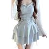Swimsuit women's 1111 popular slightly fat cover belly backless sexy skirt one-piece thin pure desire to soak in hot springs
