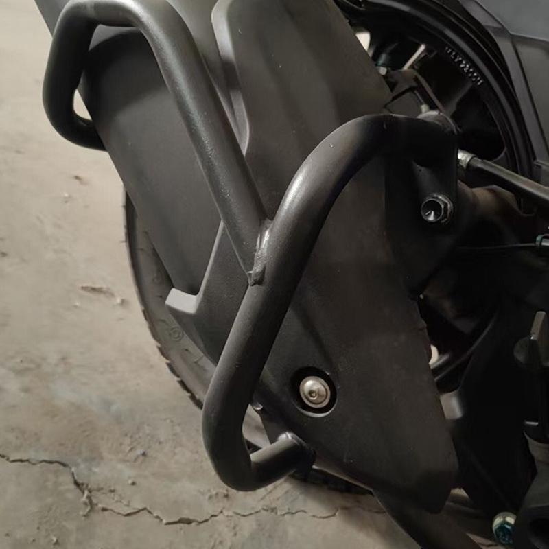 Haojue UHR150 Motorcycle Exhaust Guard: Anti-fall, Anti-collision Rear Guard Bumper.