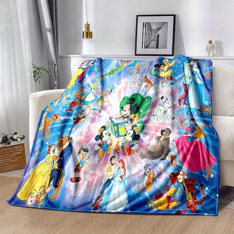 Mickey and Minnie Cartoon Blanket: Adorable, Warm, and Perfect for Home Decoration Living Room, Travel, and All Seasons