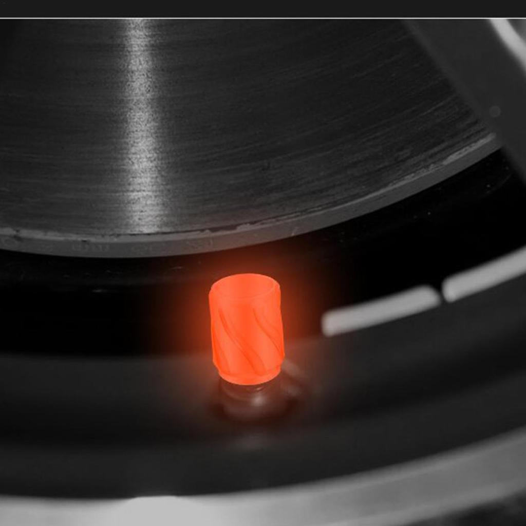 Glow In the Dark Valve Stem Cap, 4 Pcs Valve Creative Car Luminous Valves