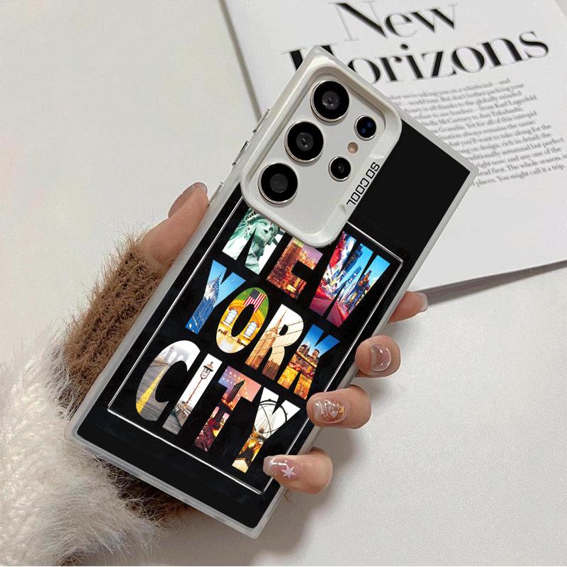 

NYC Нью-Йорк Город Ударопрочный Чехол для Телефона для Samsung Galaxy S26 Edge S25 Ultra S24 FE S23 Plus S21 Чехол Защита от Падения Fundas Samsung S22 Plus