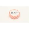 Masking tape à rayures - Saumon - 1,5 cm x 7 m