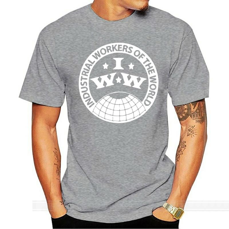 

New Brand Sales Industrial Workers Of The Wiorld IWW T-shirt Tee cotton tshirt men summer fashion t-shirt size 4XL