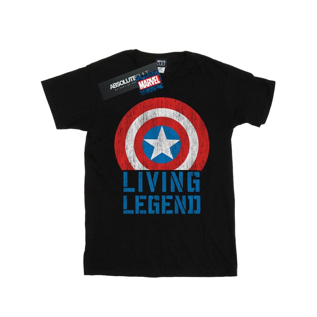 Marvel Mens Captain America Living Legend T-Shirt