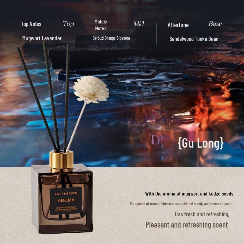 200ML Large Capacity Rattan Reed Aroma Diffuser for Home and Hotel - Long-lasting Flameless Fragrance