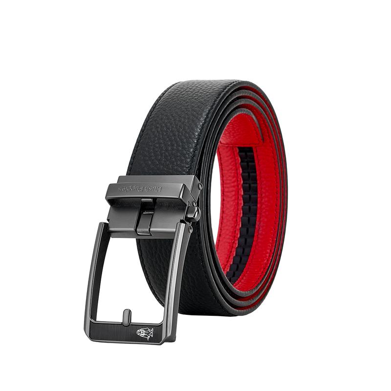 Мужской кожаный ремень Hush Puppies с пряжкой-пином 120cm