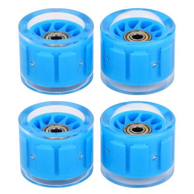 4 STÜCK Longboard-Räder und Lager Skateboard-Räder Magnetischer Kern Reibung Hoher Rebound PU