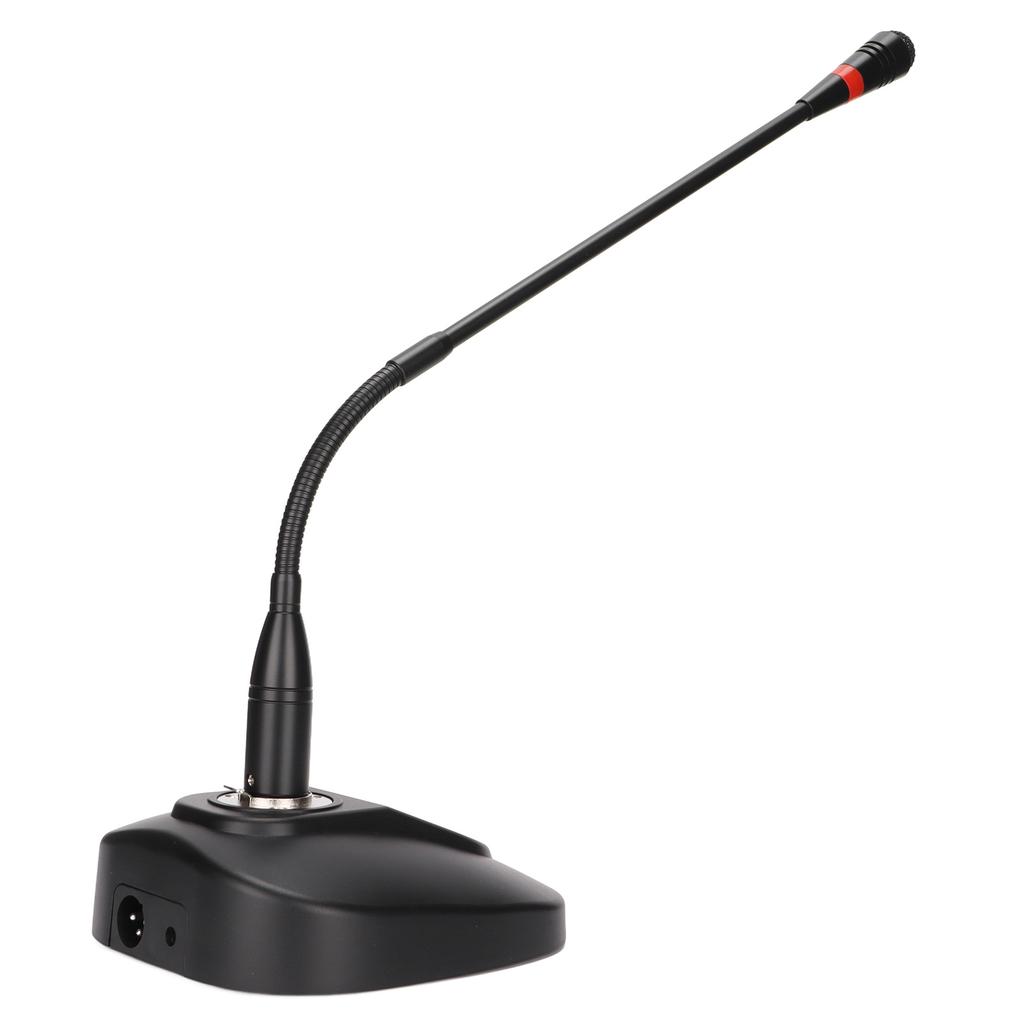 Gooseneck Wired Microphone Adjustable Desk Microphone with XLR To 6.35mm Cable for Conference