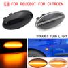 For Peugeot 307 LED Dynamic Side Marker Turn Signal Light Flashing Indicator For Citroen C1 C2 C3 C4 C5 C6