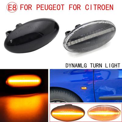 Für Peugeot 307 LED Dynamische Seitenmarkierungsleuchte Blinker für Citroen C1 C2 C3 C4 C5 C6