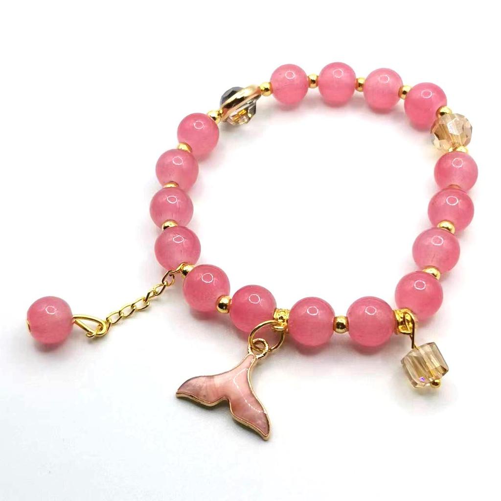 Elegant Crystal Butterfly Beaded Bracelet