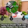 50 Pcs Heavy-Duty Reusable Sun Shade Net Clips, Detachable Polished Hooks Clamps for Greenhouse, Tent, Canopy, Fence & DIY