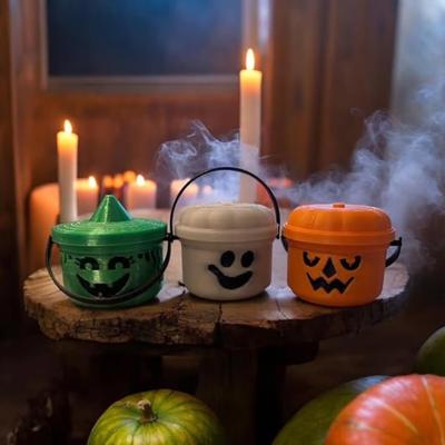 Halloween Pumpkin Bucket Miniature Design Pumpkin Orange Bucket Mini Storage Containers Festive