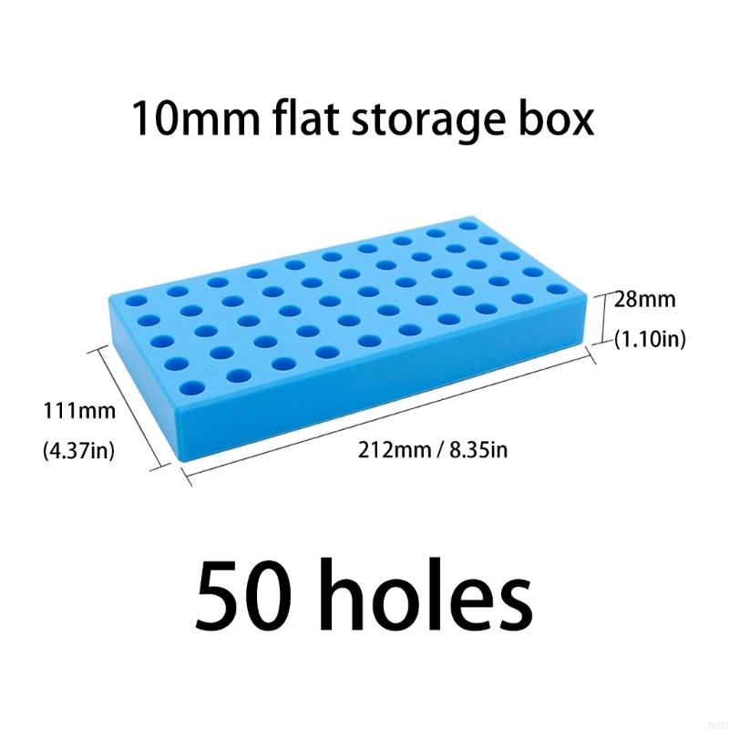 76HA Multi Slot Tool Holder Storage Box Milling Cutter Case Plastic Drill Bit Holder Tray Machining Center Tools