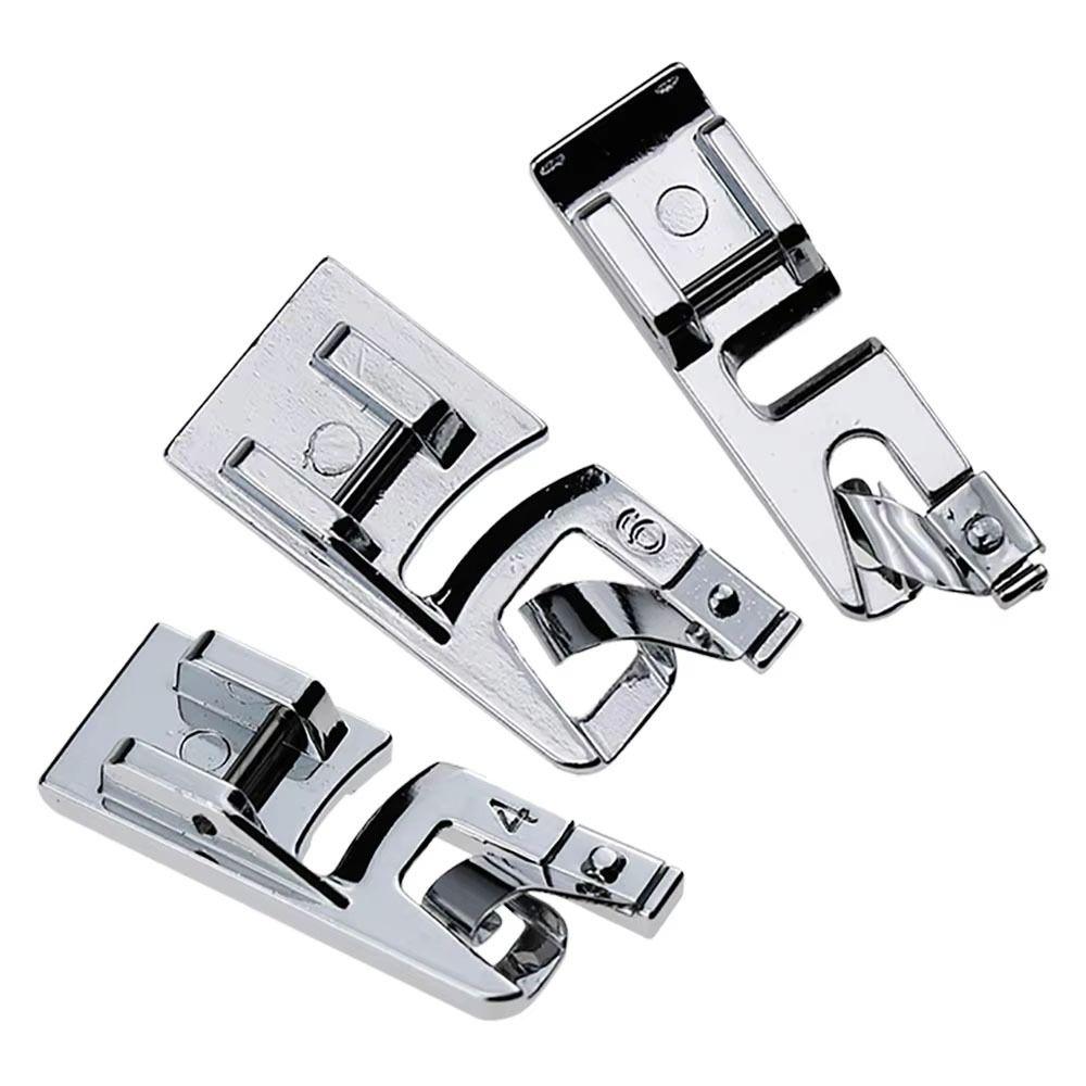 3Pcs/Set Metal Household Sewing Tool Hem Presser Foot  for Household Multi-Function Sewing Machines