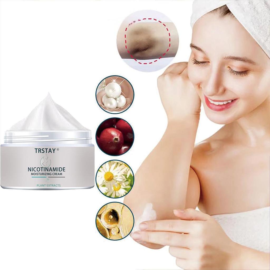Whitening cream brightens the skin, deeply moisturizes, reduces wrinkles and fine lines, tightens the skin, and improves elasticity