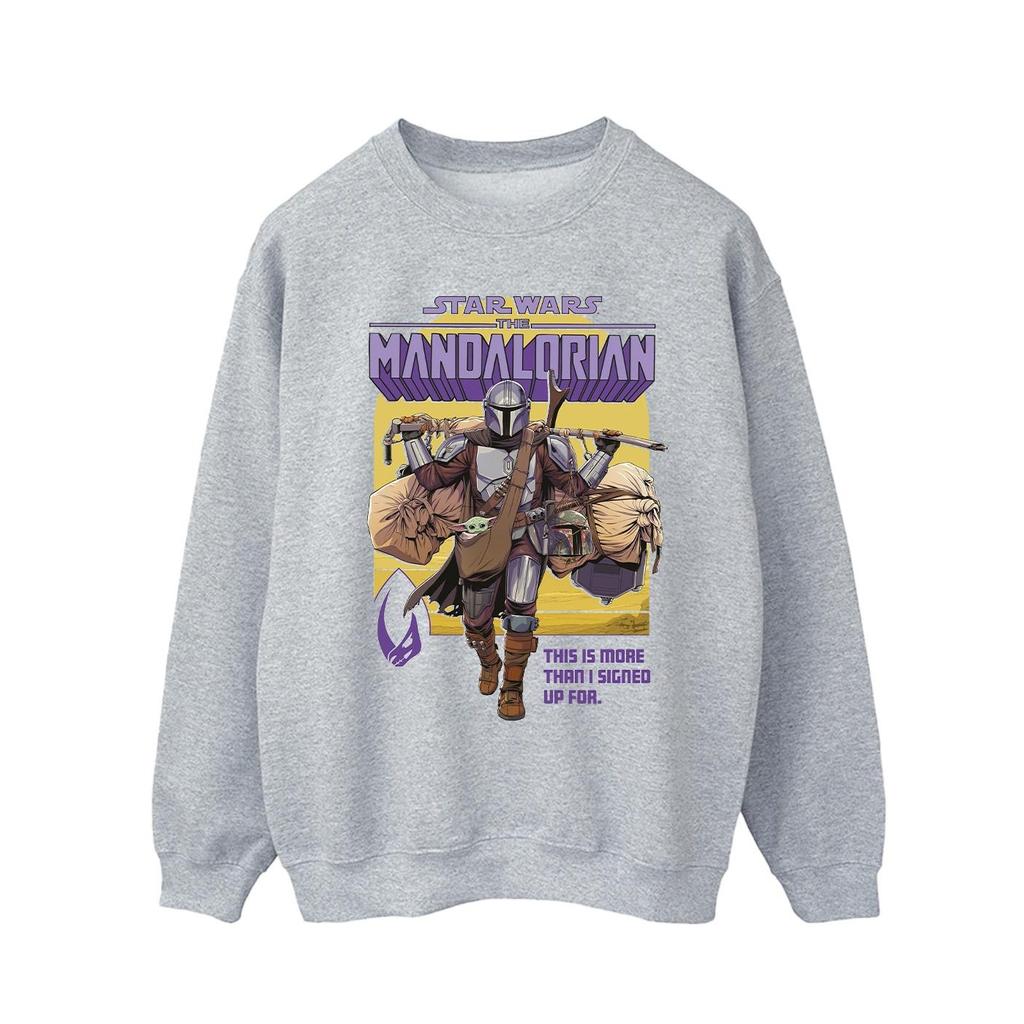 Star Wars Mens The Mandalorian More Than I Signed Up For Sweatshirt