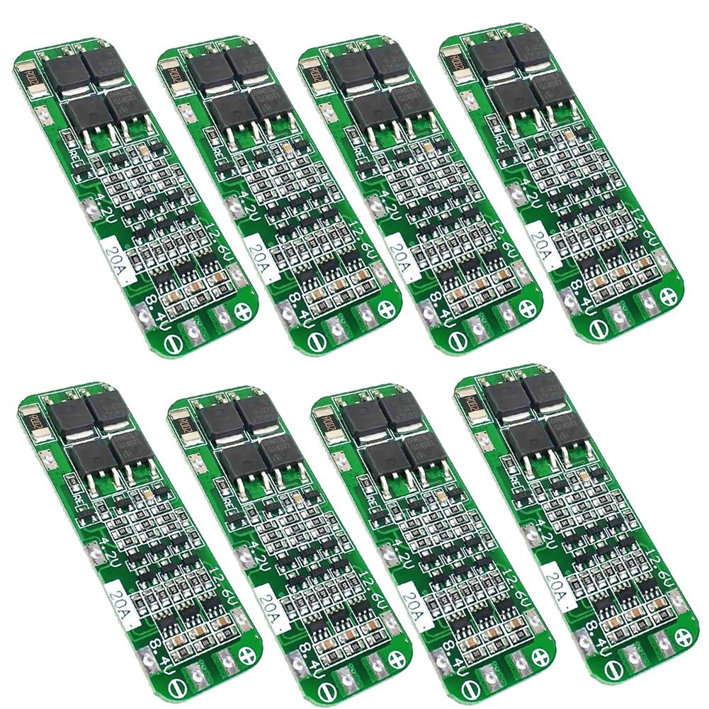 3-10pcs 3S 20A Li-ion Lithium Battery 18650 Charger PCB BMS Protection Board 12.6V 59x20x3.4mm Li-ion Battery for Drill Motor