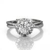 Elegant One Carat Snowflake Zircon Ring for Women – Light Luxury Proposal Jewelry