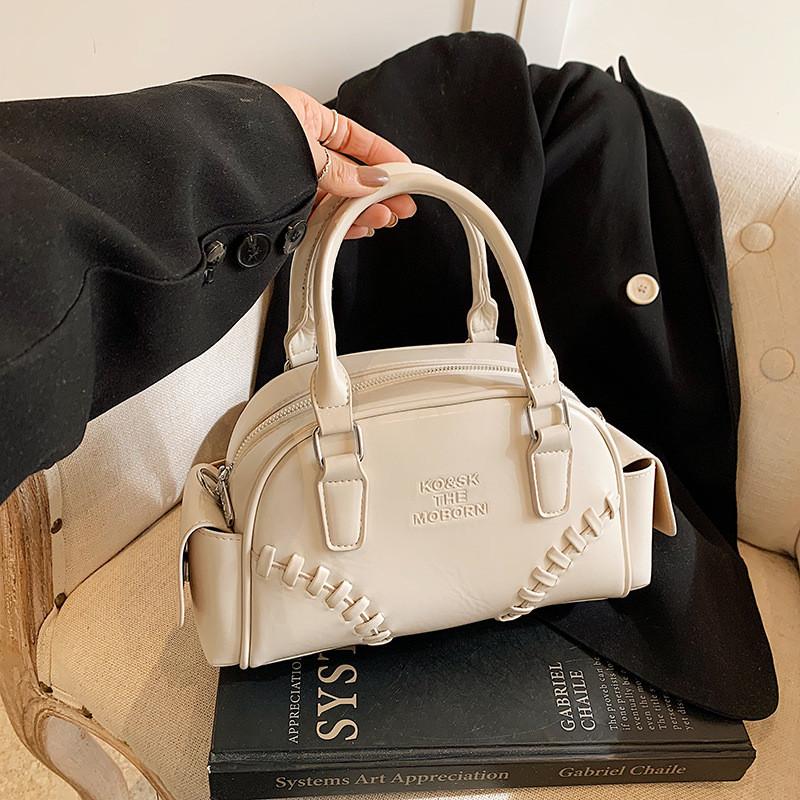 Ielgy Handbag Work Commuter Boston Bag Niche Shoulder Messenger Bag