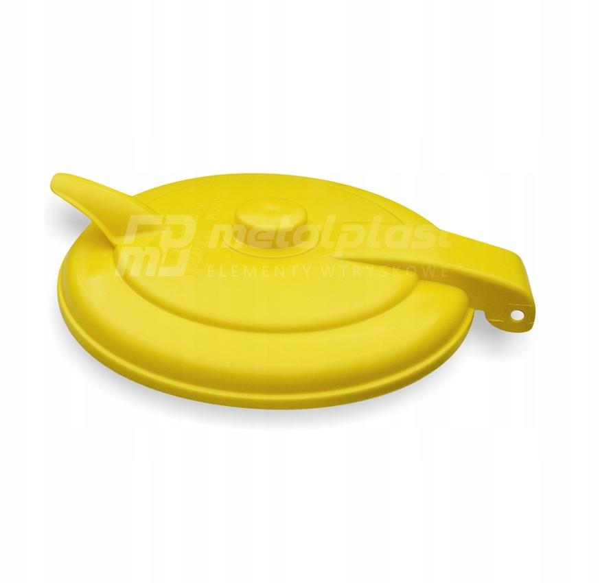 Lid for the frame of the garbage bag stand 120 l. Yellow