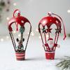 Charming Snowman Design Hot Air Balloon Ornaments Nordic Christmas Decor