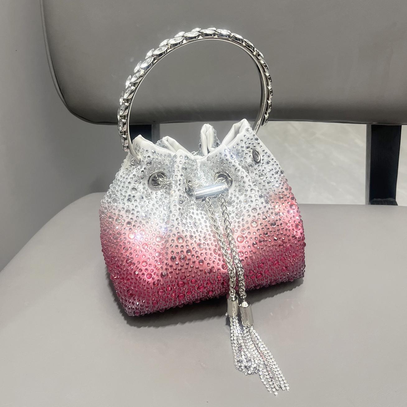 

Роскошные сумки Дизайнерская сумка через плечо Crystal Bright Clutch Bag