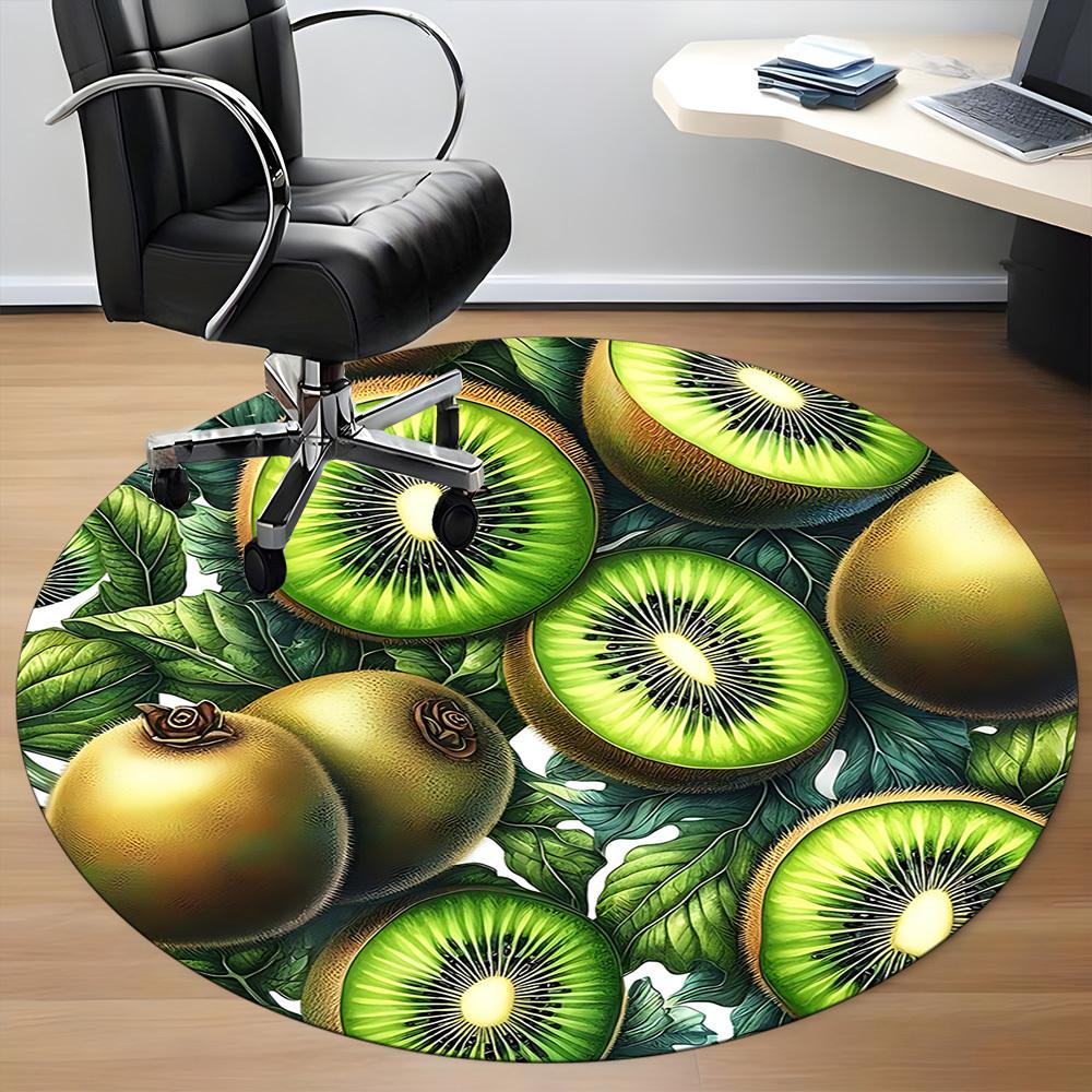1pc Kiwi Fruits Chair Carpet for Office, Perfect for Office, Holiday Party Decoration Choice Yy260314020