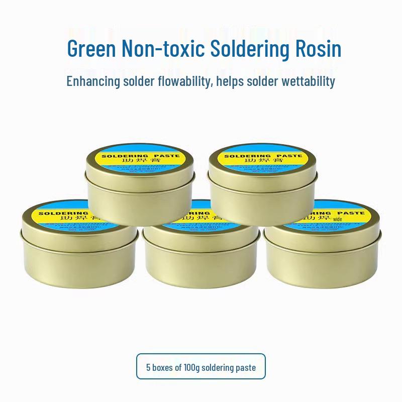 Acid-Free Halogen-Free No-Clean Strong Yellow Rosin Flux Solder Paste for Easy Tinning and Conductivity