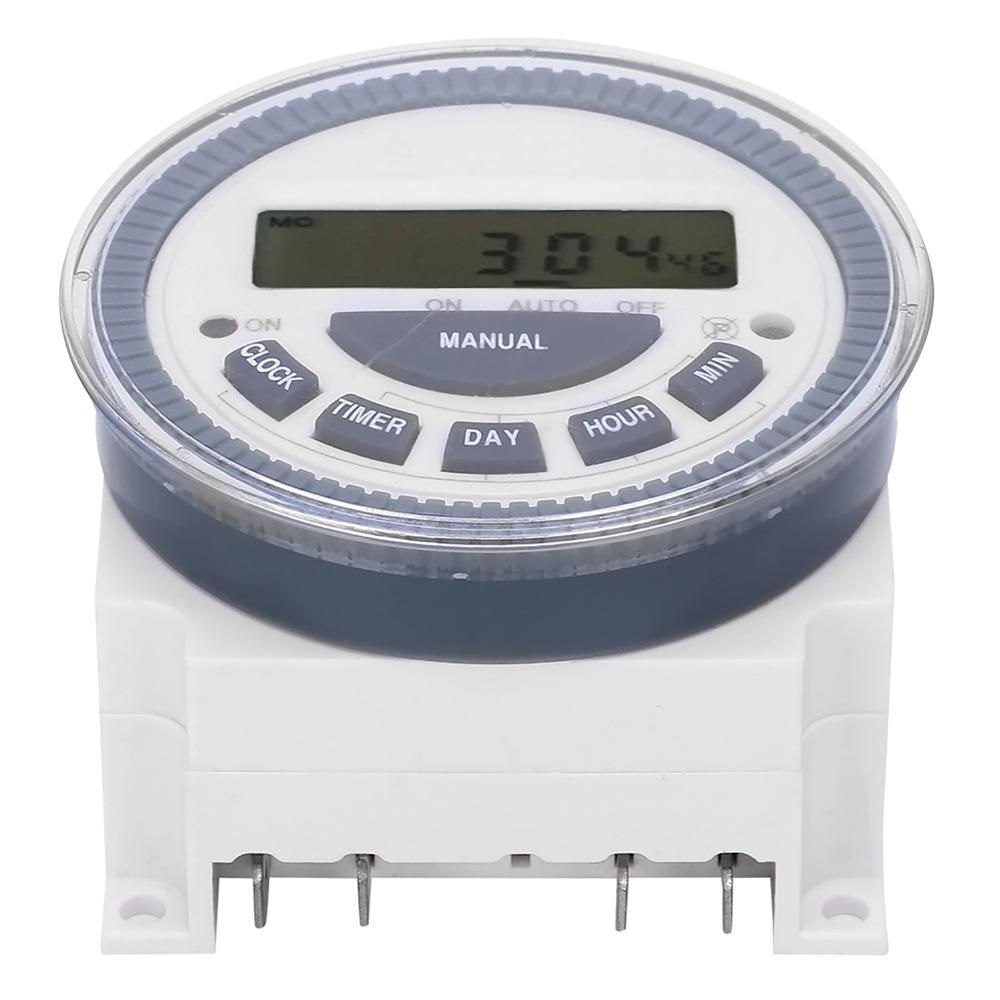 

TM619H‑2 Time Control Switch DC12V 30A Electronic Timer Switch Panel Mount 4 Power Modes Digital Timer Controller коричневий