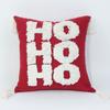 Christmas Tufed Pillow Cover Cotton Embroidered Couch Living Room Bedroom